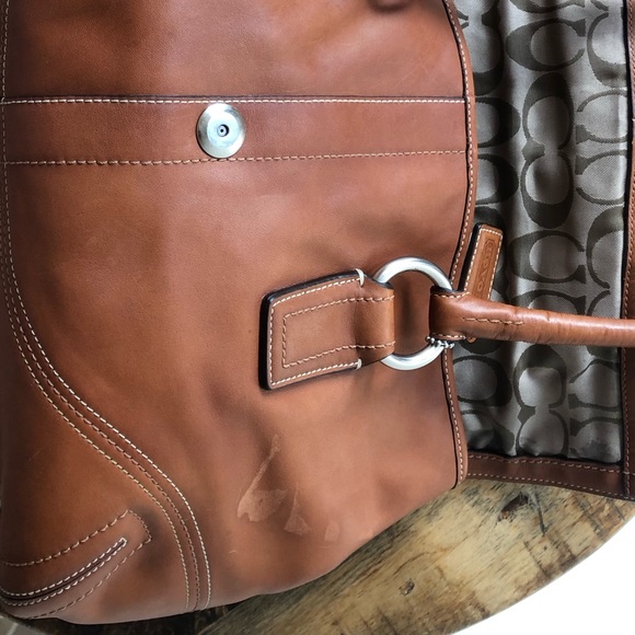 Leather Coach Handbag 💯 Authentic - Picture 11 of 13